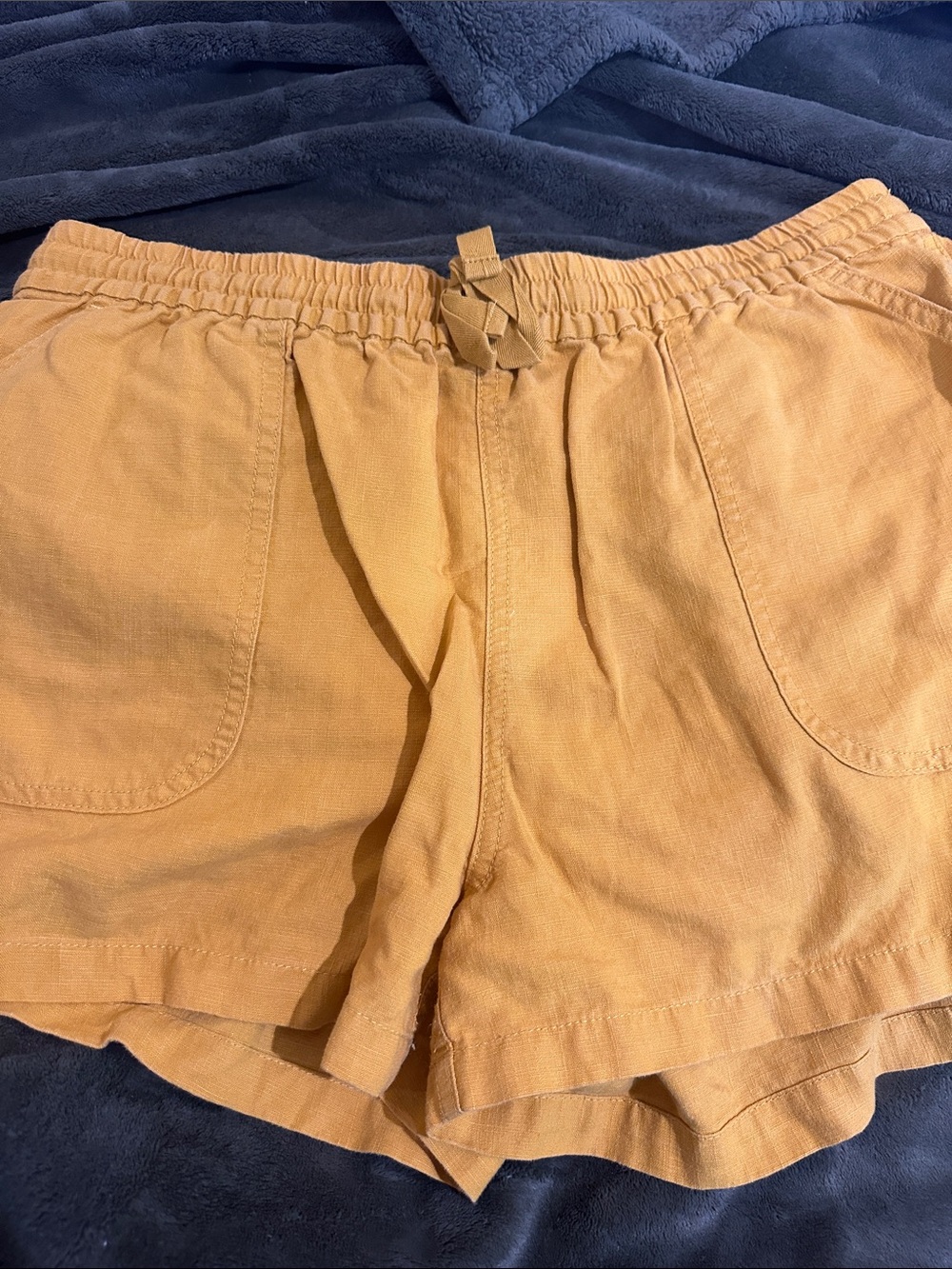 J.Crew Women’s Lightweight Drawstring Shorts in Mustard